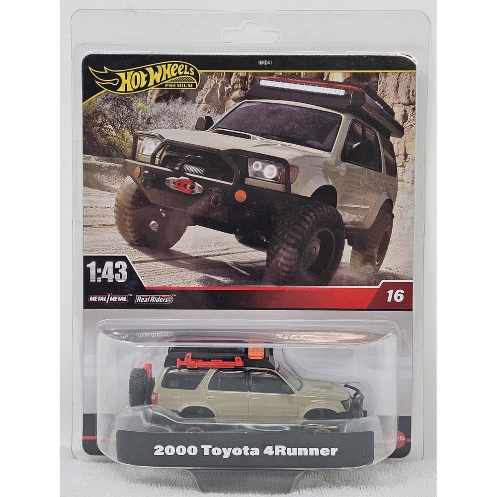 Hot Wheels Premium 1:43 Real Riders 2000 Toyota 4Runner Overland #16 Diecast NEW